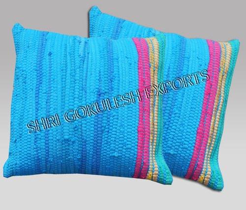 Cotton Handloom Cushion Covers, For Home, Living Room, Outdoor, Indoor, Decoration, Technics : Handmade