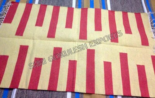 Cotton Rug, For Home, Living Room, Outdoor, Indoor, Picnic, Decoration, Floor Covering, Technics : Handmade/Handwoven