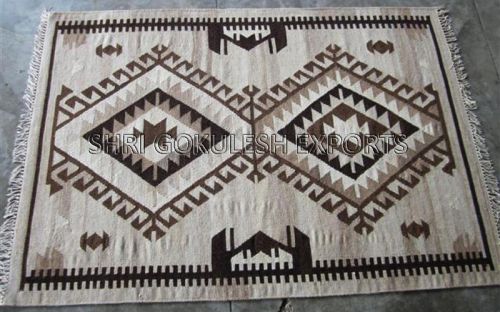 Handmade Flatweave Cotton Rugs, For Home, Living Room, Office Use, Outdoor, Indoor, Picnic, Floor Covering