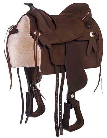 GI TS 004 English Saddle, Size : 14x15Inch