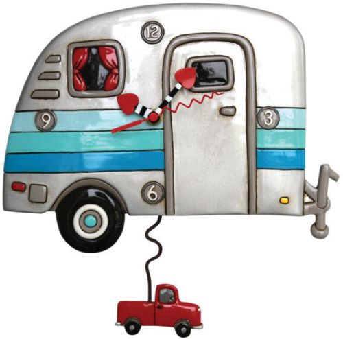 HAPPY CAMPERS PENDULUM CLOCK