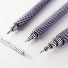 ACSR Conductor, For Electricity Distribution, Color : Silver
