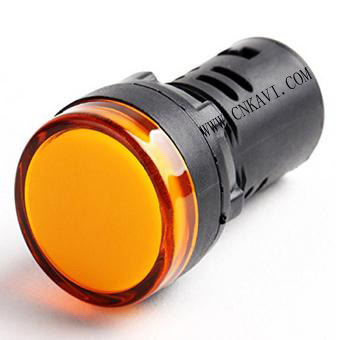 LED Pilot Lamp Signal Light Indicator AD26B-22D Yellow