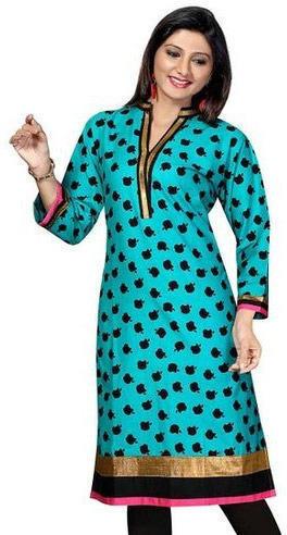 Printed Ladies Designer Kurti, Size : All Sizes