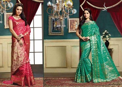 Printed Semi Silk Saree, Occasion : Bridal Wear