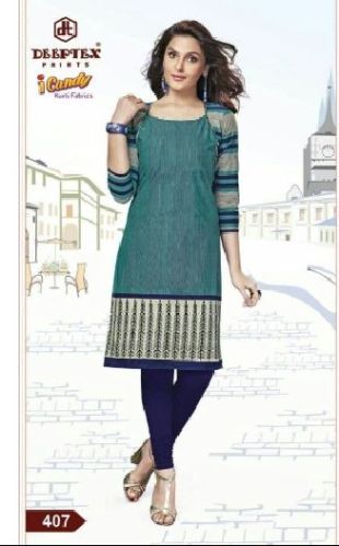 Cotton Kurti Dress Material, For Making Ladies Garments, Feature : Attractive Designs, Comfortable