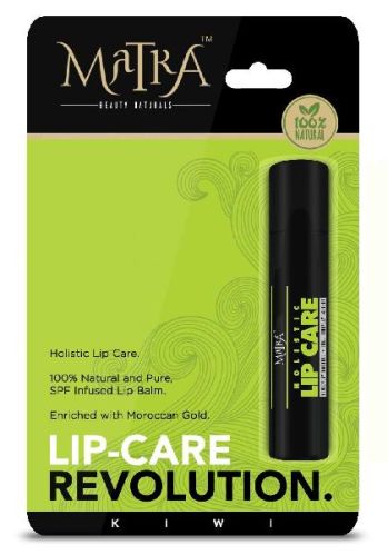 Kiwi Natural Lip Balm, Color : Green