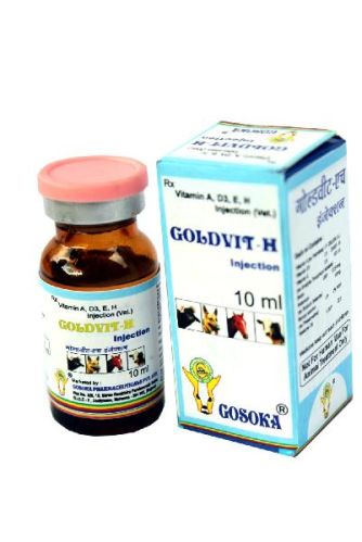 Gosoka Goldvit - H Injection, For To Animals, Veterinary, Packaging Type : Plastic Bottle