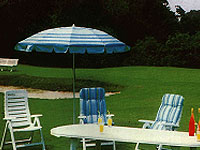 Beach Garden Umbrella, Size : 2745mm