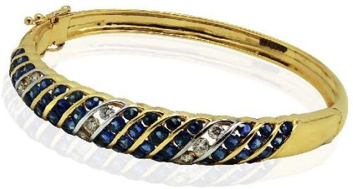 BLUE SAPPHIRE DIAMOND BRACELET