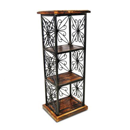 Mango Wood and Iron Bookcase (RHP-BOOK-009)
