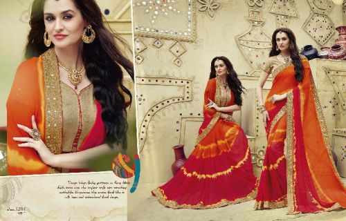 Bandhej Designer Sarees 3204, Size : Free