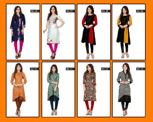 Casual Kurtis 4, Pattern : Plain