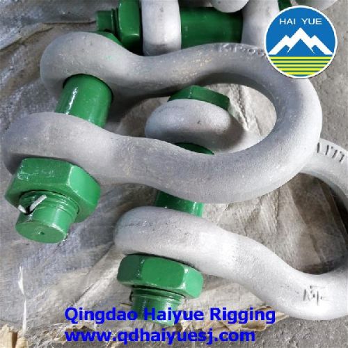 Carbon steel 45# Bolt Anchor Shackle, Brand Name : HAIYUE