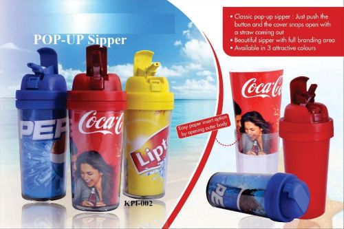 Promotional POP Up Sipper Bottles