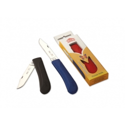 Glair/Ace Red/blue Polished Stainless Steel Plain 6202 Ace Pocket Knife, Handle Material : Plastic