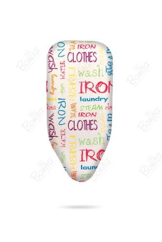 Bonita Ironing Board Cover Small - Bright Text