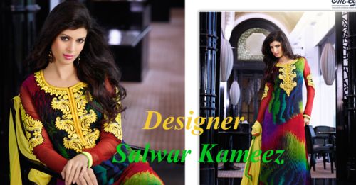 Printed Designer Salwar Suits, Size : M, XL