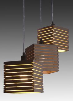 Plain Wooden Hanging Lamps, Color : Brown, Creamy