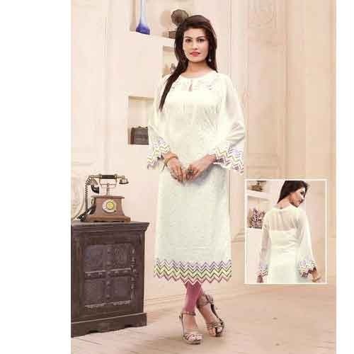 Designer Kurtis, Material : Silk