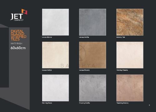 Jet Polished Glazed Vitrified Tiles, Size : 60 X 60, 80 X 80
