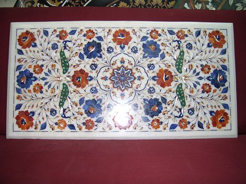 Marble Inlay Center Table Top, Size : 48