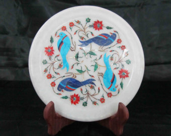 Marble Inlay Decorative Plates