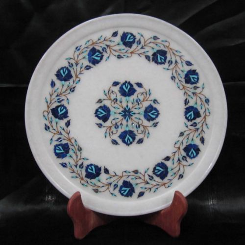 Round Marble Inlay Plates
