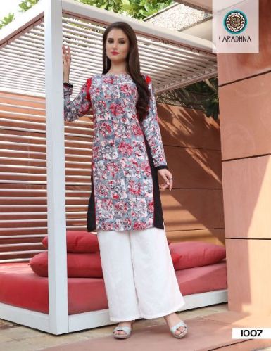 Rayon Dressy Kurtis, Style : M L XL XXL XXXL