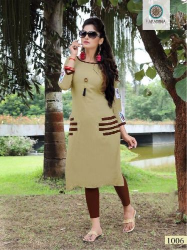 ARADHNA Rayon Long Kurtis