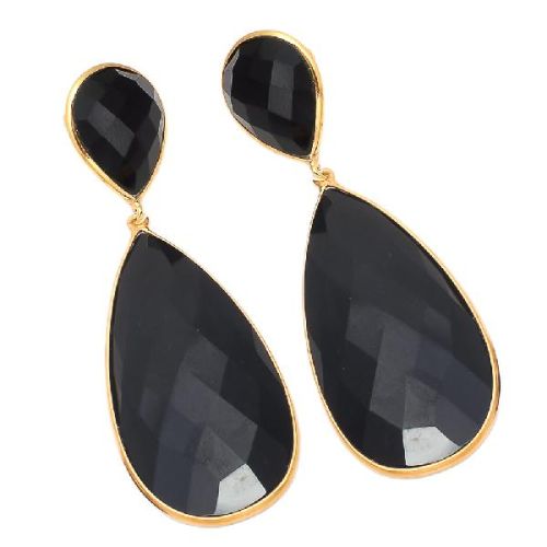 Black Onyx Gemstone, Occasion : Party Wear Earring