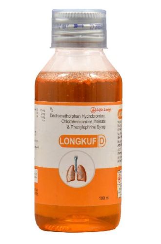 Longkuf D Syrup, For Dry Cough, Wet Cough, Form : Liquid