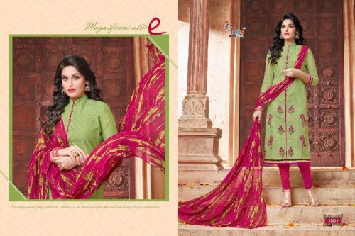 Branded Designer Chanderi Cotton Suit