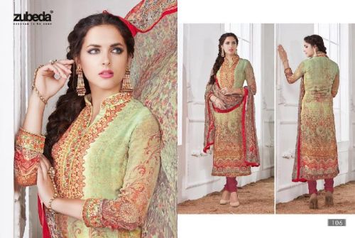 Branded Georgette Multi Color Chiffon Suit