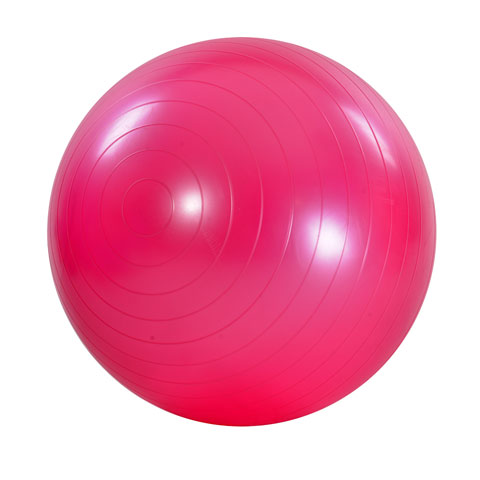 Smooth PVC Yoga Exercise Ball, Packaging Type : pink