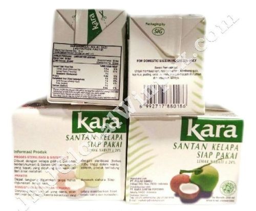 Kara Santan Coconut Milk, Purity : 100%, Form : Liquid