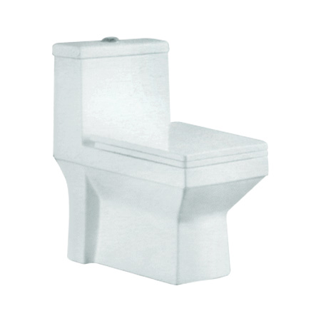 Ceramic Floor Mounted Toilets, Color : White