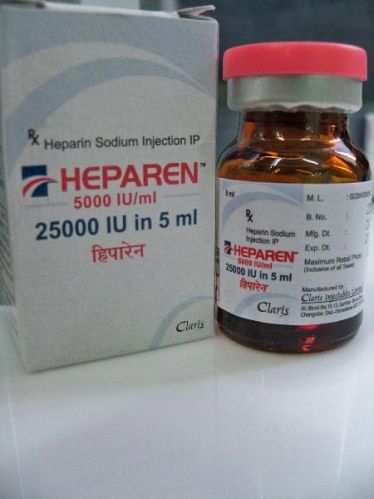 Heparen 5000 IU/ml-25000 Iu In 5 Ml