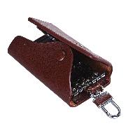 Leather Key Holder, Color : Brown, Packaging Type : Box