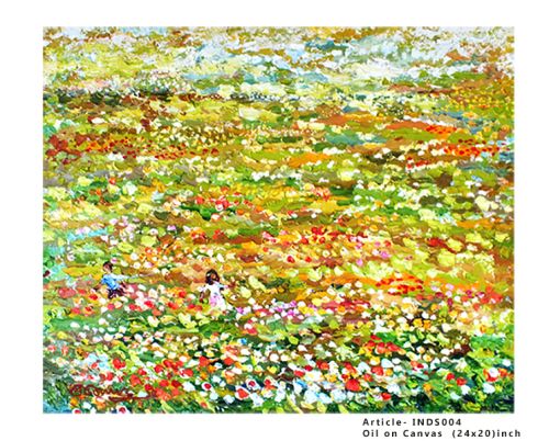 Inovidots Canvas Oil Paintings - Flower