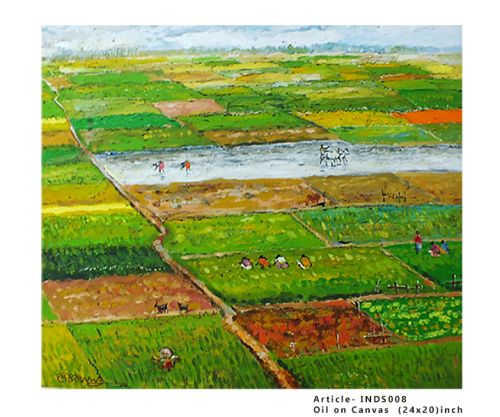 Paintings - Farmers On The Filed