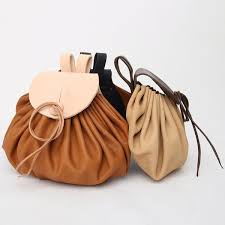 Leather Drawstring Bags