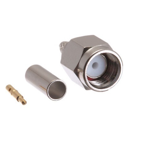 SMA(M) St. For Rg 174 Nickel Plated