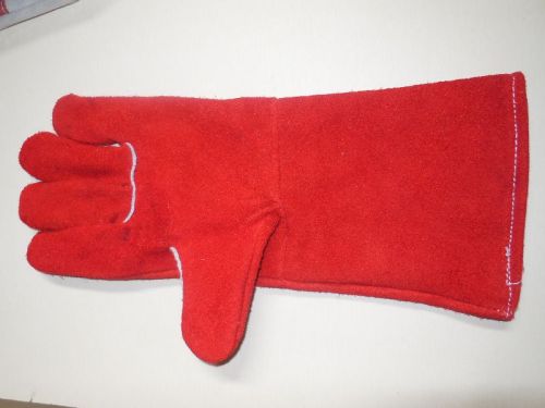 Red Welding With Cotton Lining, For Industrial, Feature : Heat Resistant