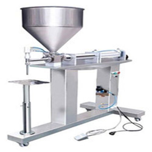 Powder Coated Electric Stainless Steel Liquid and Paste Filler, For Soft Drink, Juice, Water, Certification : Unipack