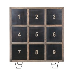 Vintage 50's Cabinet 9 Doors, Packaging Type : Water based