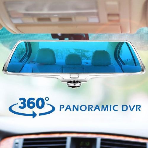 Hot Sale 5 Inch IPS Screen 360 Degree Panoramic 1080P Manual Car Dual Dash Cam HD DVR Rear Mirror