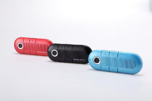 Bluetooth Handsfree Car Kit, Packaging Type : Red/Blue/Black