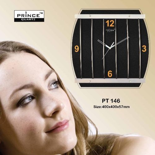 Plastic Designer Wall Clocks, For Home, Office Etc., Overall Dimension : 400X400X57mm