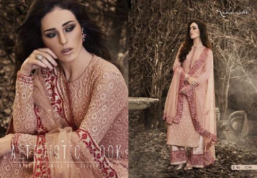 Peach Bhagalpuri Salwar Kameez